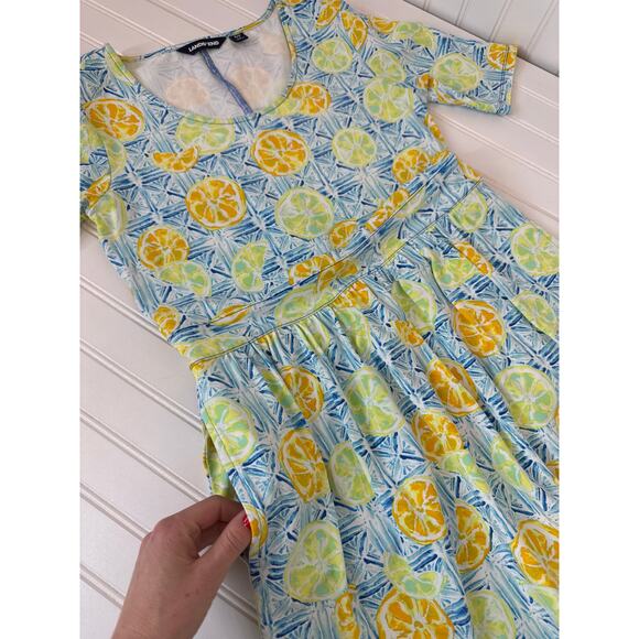 LANDS’ END DRESSSES Pink & Blue Mini Summer Casual Short Sleeve Bundle Size S - Picture 11 of 12